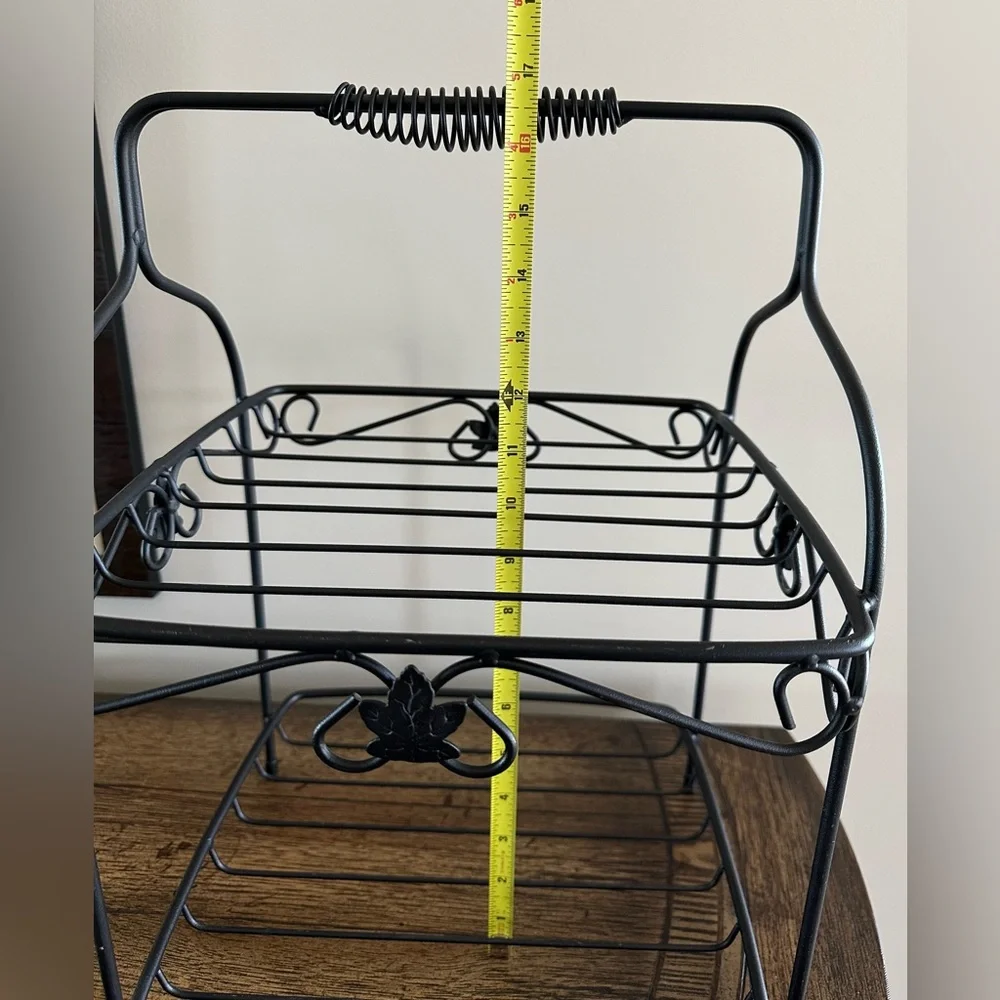 Longaberger Wrought Iron 2 Tier Serving Rack/Stand